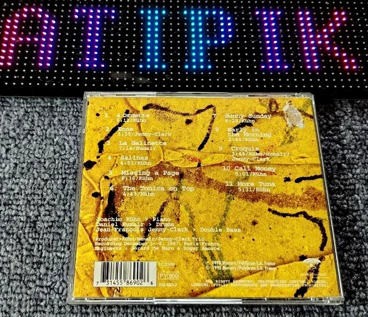 Kühn Humair Jenny Clark - Triple Entente - Rare 1998 Jazz CD 🎷 – photo 2